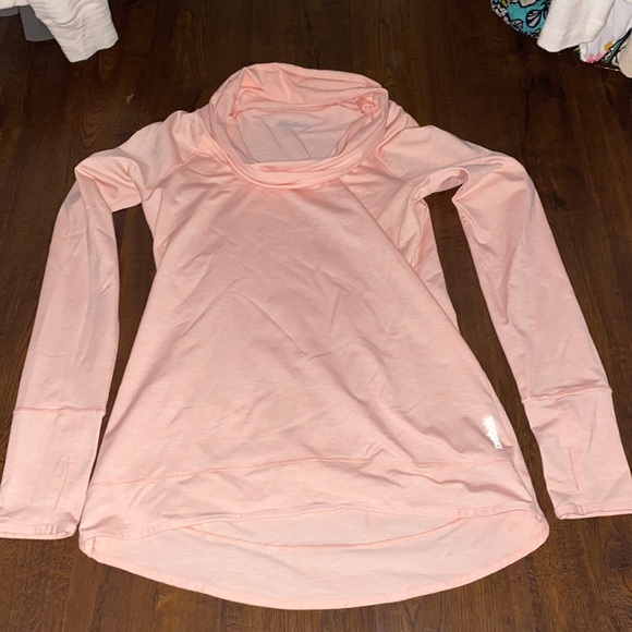 Pink Reebok cowl neck top - Picture 2 of 2